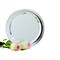 Contemporary Home Living 10" Silver Stainless Steel Round Tray